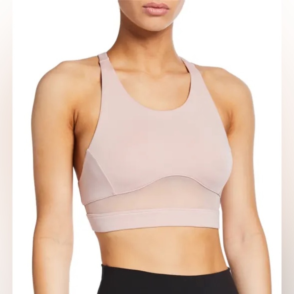 ALO Yoga Glance Racerback Pink Sports Bra SOLD OUT STYLE 🌸